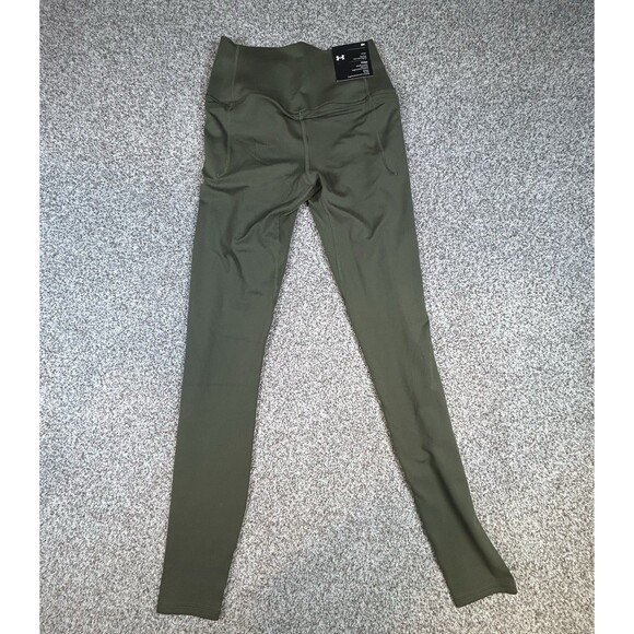 NWT Under Armour UA Meridian Leggings Women 1382522 Green High Rise Size S - Picture 1 of 9
